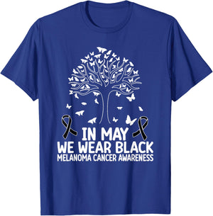 Melanoma Awareness In may we wear Melanoma Cancer Awareness T-Shirt - T-Shirt | Royal