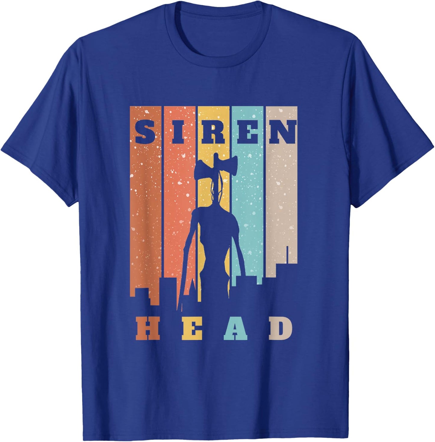 Monster with Sirens for Heads over City / Kids Horror T-Shirt - T-Shirt | Royal