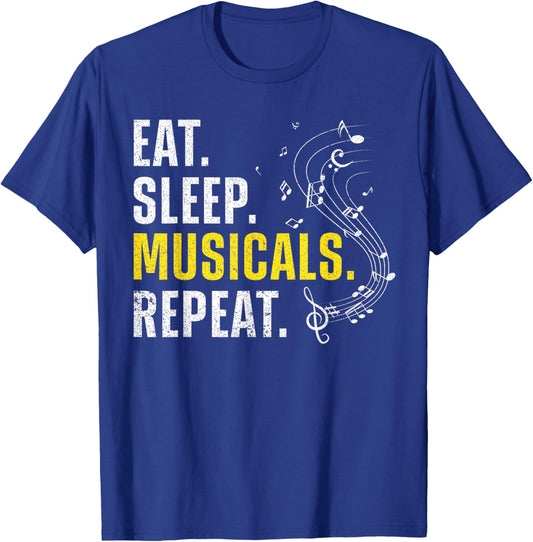 Cool Musical Design Women Broadway Musical Theatre T-Shirt - T-Shirt | Royal