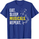 Cool Musical Design Women Broadway Musical Theatre T-Shirt - T-Shirt | Royal