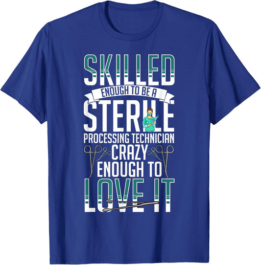 Sterile Processing Technician Instruments Tech Certification T-Shirt - T-Shirt | Royal