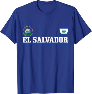El Salvador Pride Salvadoran Flag T-Shirt - T-Shirt | Royal