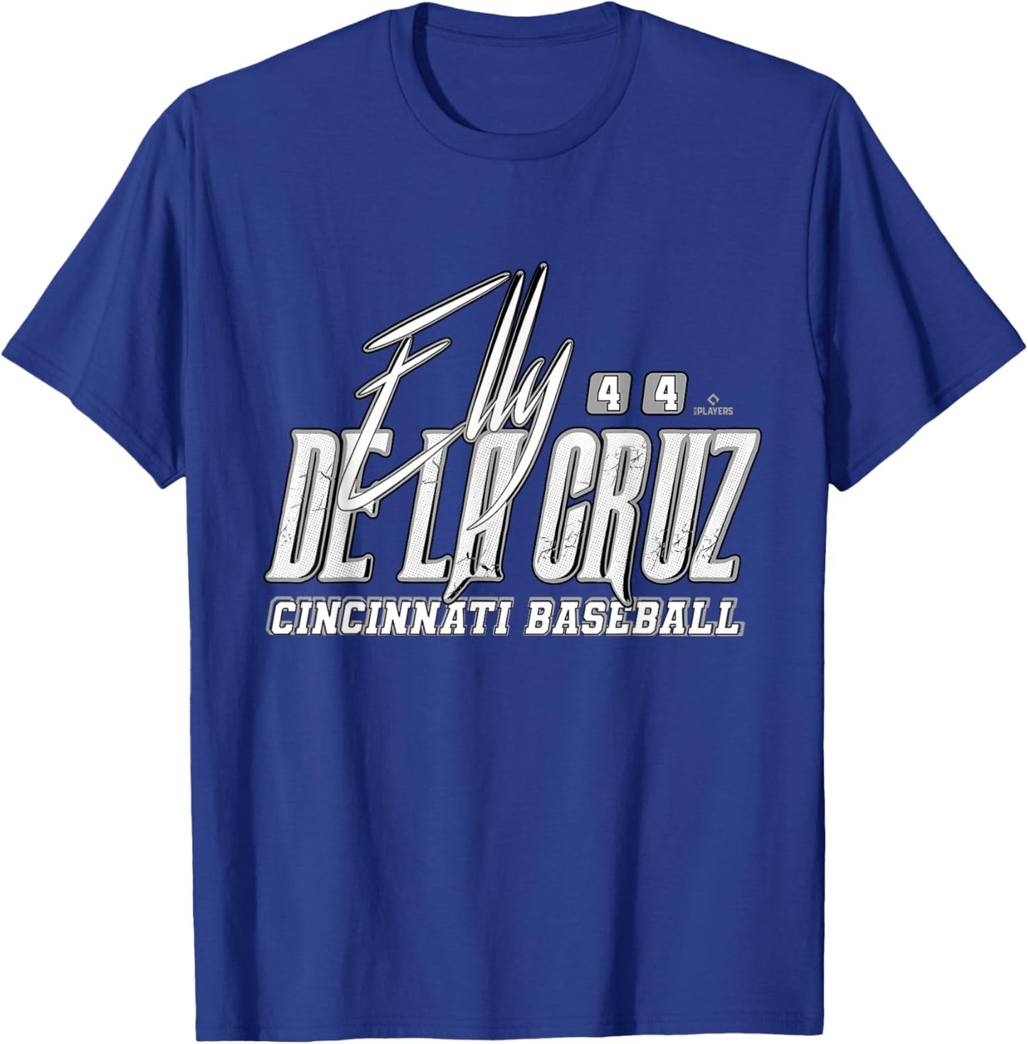 Elly De La Cruz Cincinnati Baseball Rock MLBPA T-Shirt - T-Shirt | Royal