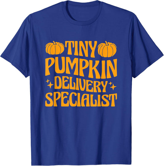 L&D Nurse Halloween Tiny Pumpkin Delivery Specialist T-Shirt - T-Shirt | Royal