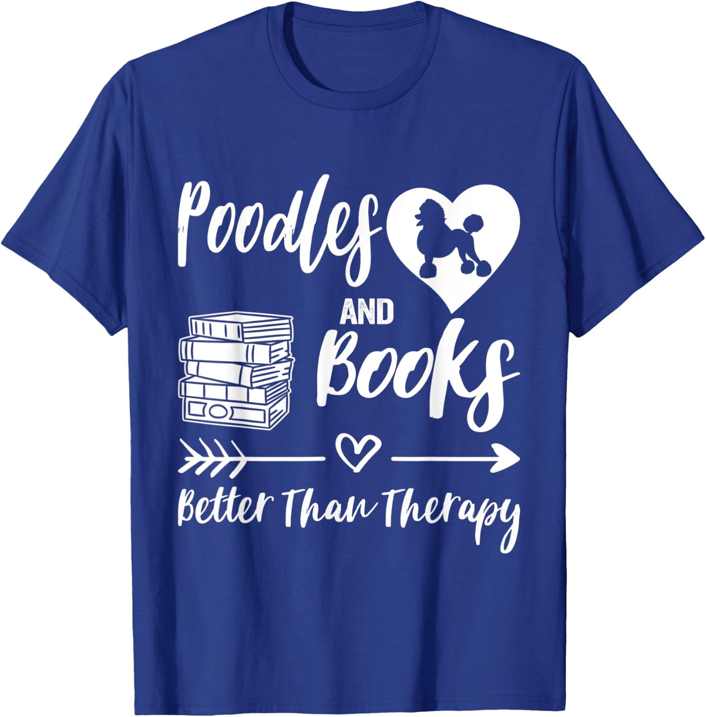 Poodle And Books Poodle Mom Poodle Dad Reading T-Shirt - T-Shirt | Royal