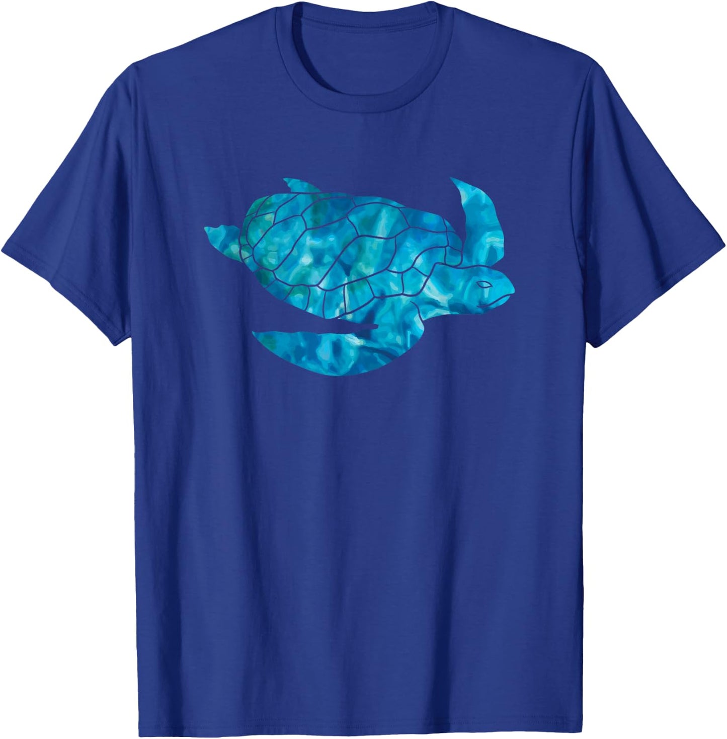 Sea Turtle Lover Ocean Hawaii Sea Animal Tropical T-Shirt - T-Shirt | Royal