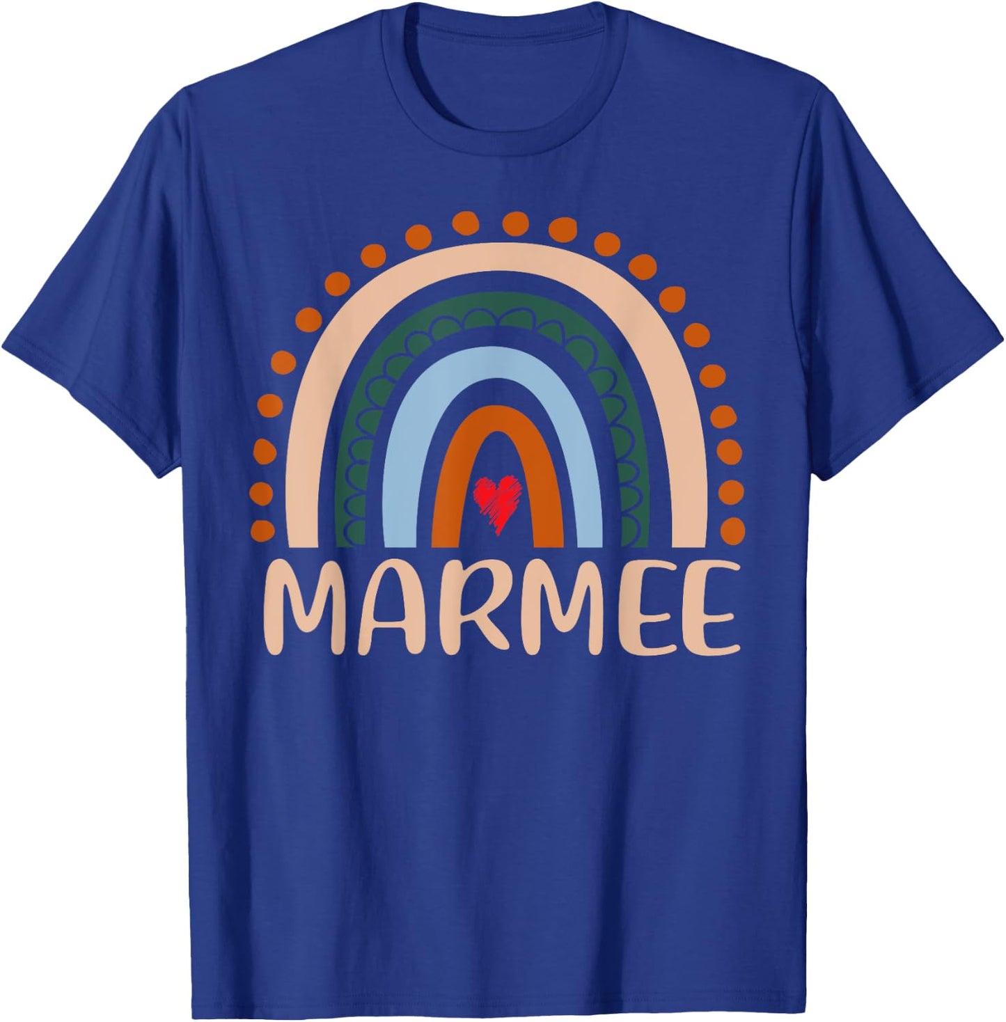 Marmee Rainbow Grandma Cute Mothers Day Funny Marmee T-Shirt - T-Shirt | Royal