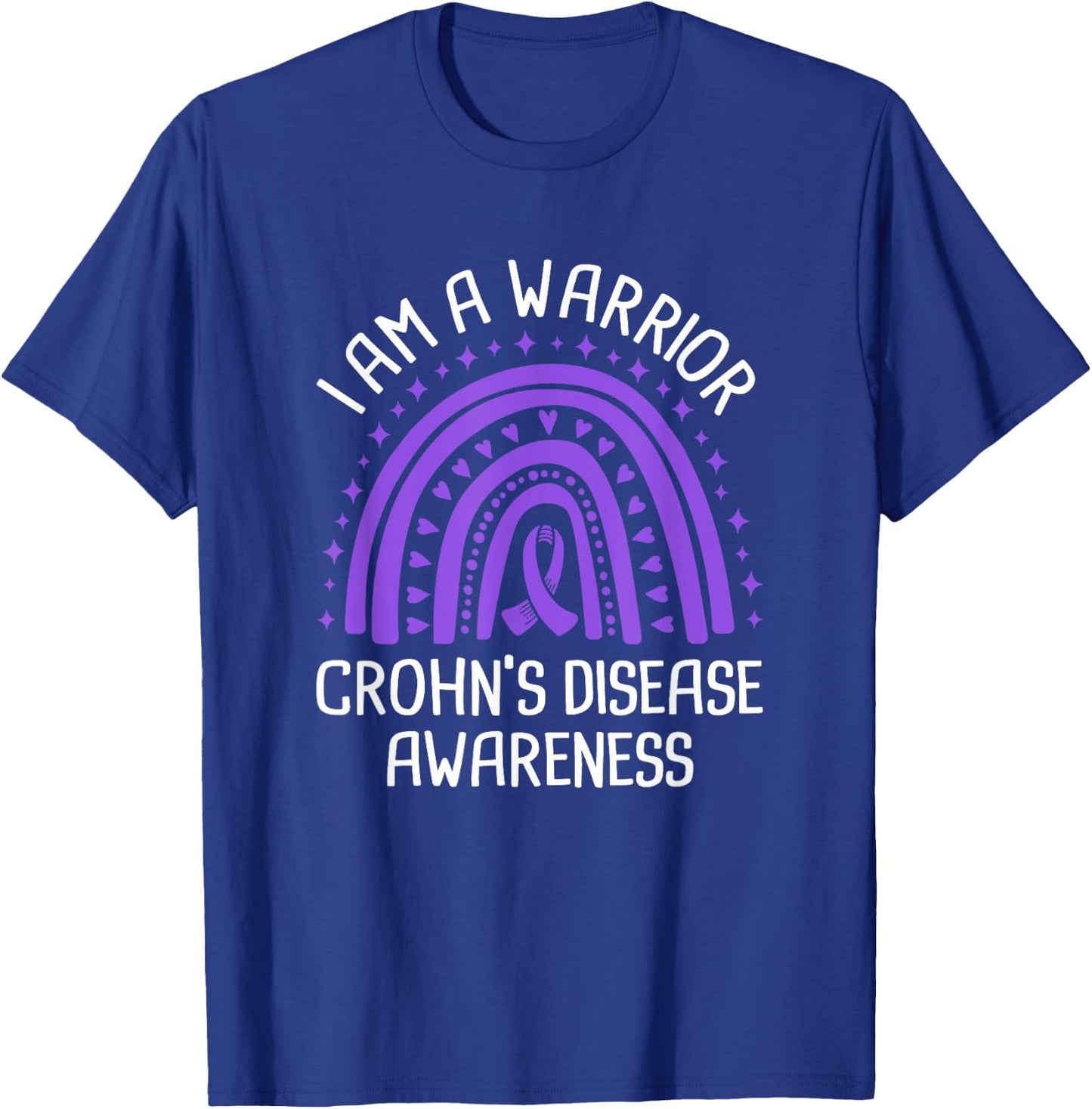 I Am A Warrior Crohn's Disease Awareness T-Shirt - T-Shirt | Royal