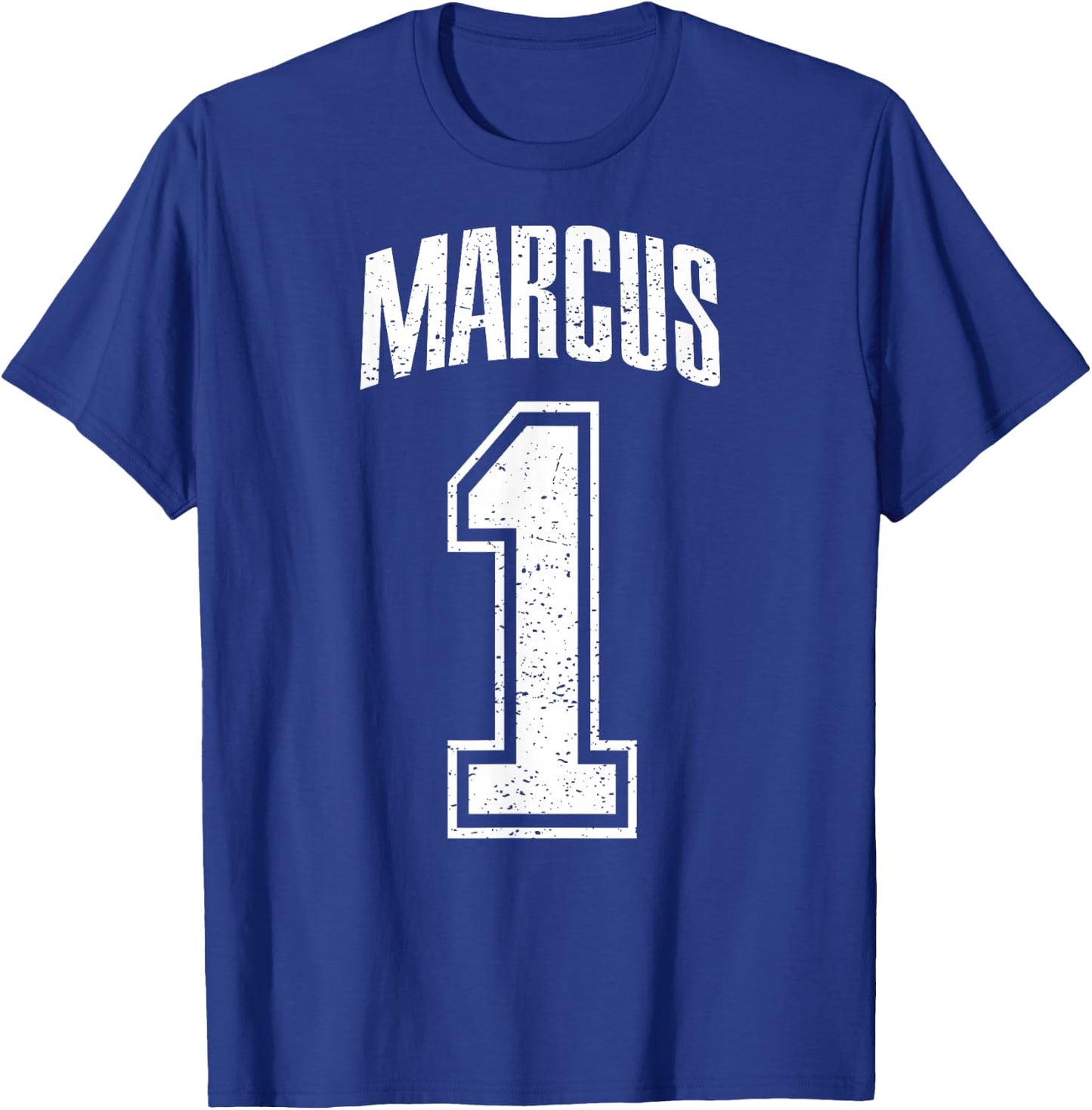 Marcus Supporter Number 1 Greatest Fan T-Shirt - T-Shirt | Royal