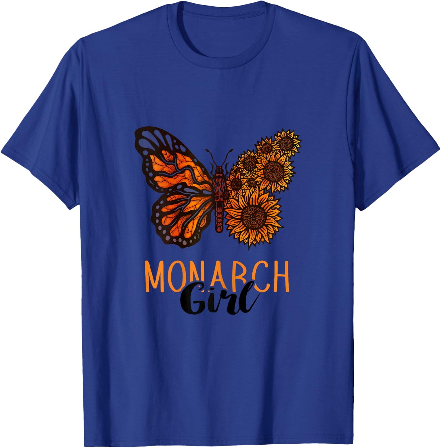 Monarch Butterfly Lover Insect Monarch Girl Entomology T-Shirt - T-Shirt | Royal