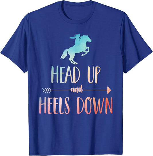 Horse Riding Art Girls Horseback Lover Equestrian T-Shirt - T-Shirt | Royal
