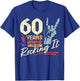 60th Birthday Funny Rock'n'Roll Birthday 60 Years T-Shirt - T-Shirt | Royal