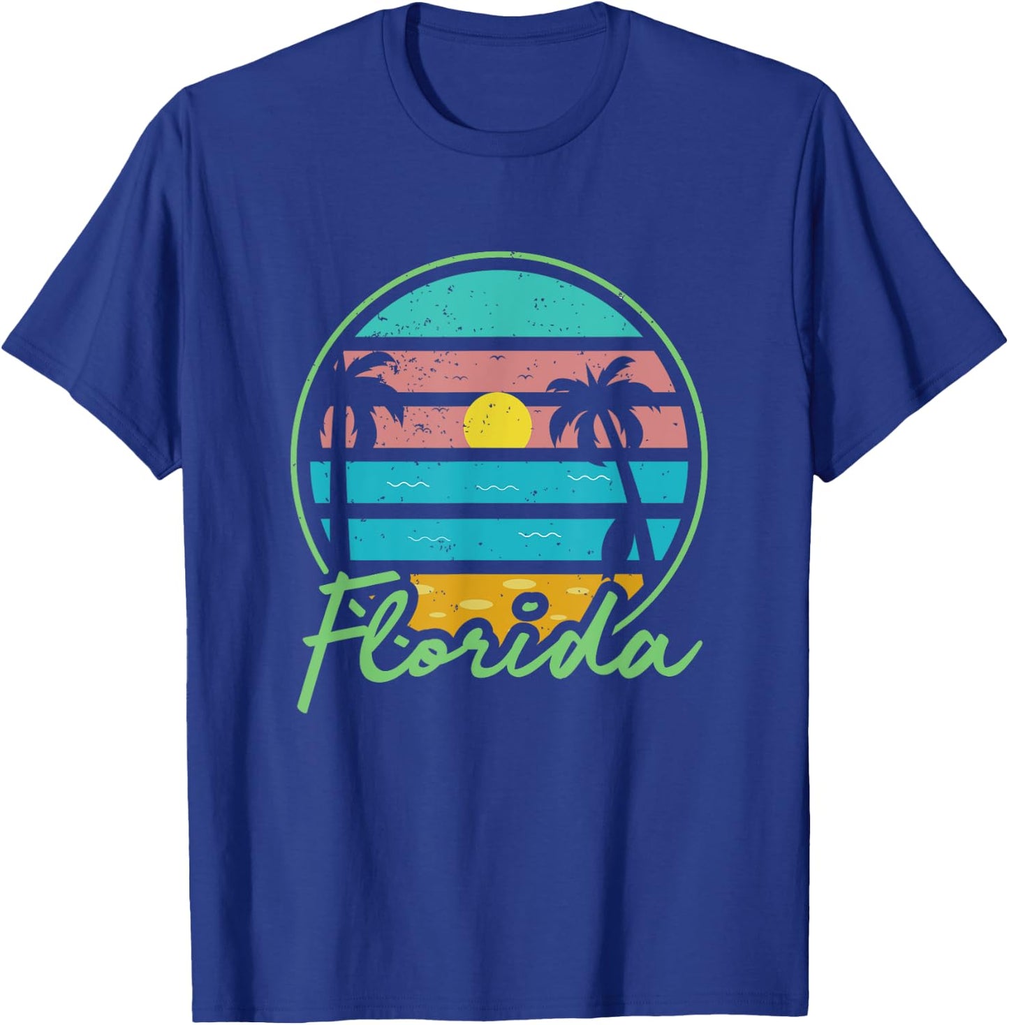Florida - FL - Throwback Design - Classic T-Shirt - T-Shirt | Royal