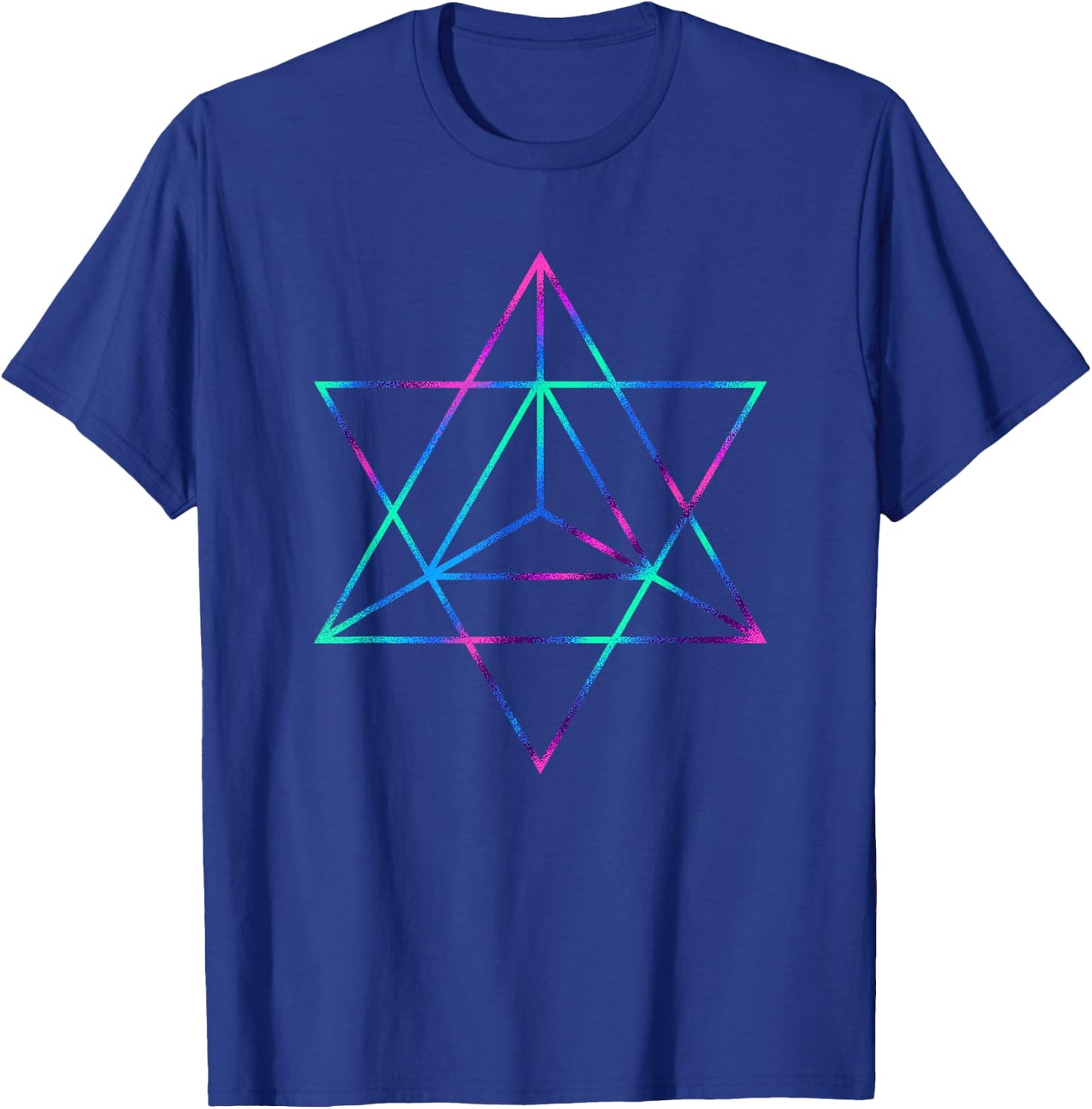 Sacred Geometry Star Tetrahedron Merkaba T-Shirt - T-Shirt | Royal