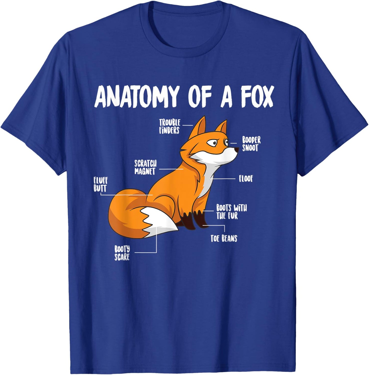 Anatomy Of A Fox T-Shirt - T-Shirt | Royal
