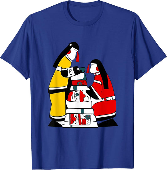Inukshuks Human Figure Native Inuit Style T-Shirt - T-Shirt | Royal