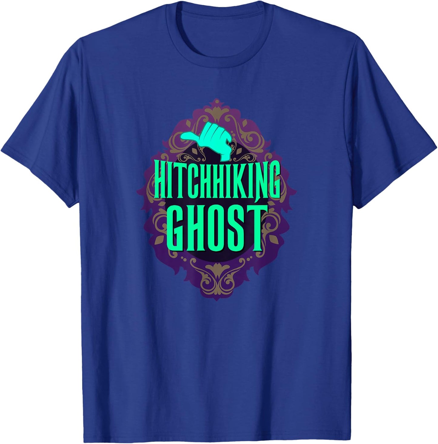 Hitchhiking Ghost Halloween Party T-Shirt - T-Shirt | Royal