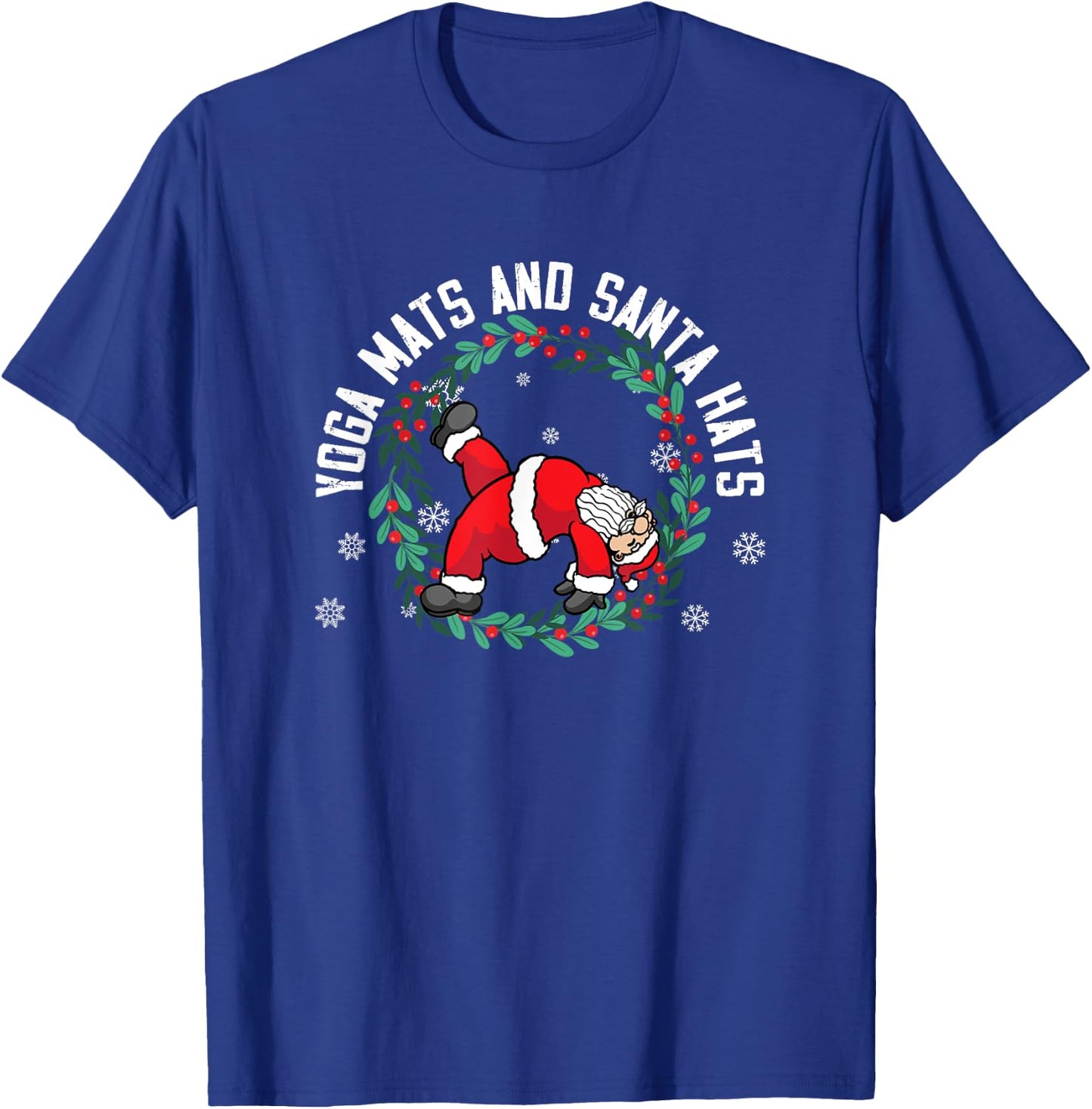 Yoga Practitioner Namasleigh Xmas Meditation Christmas Yoga T-Shirt - T-Shirt | Royal