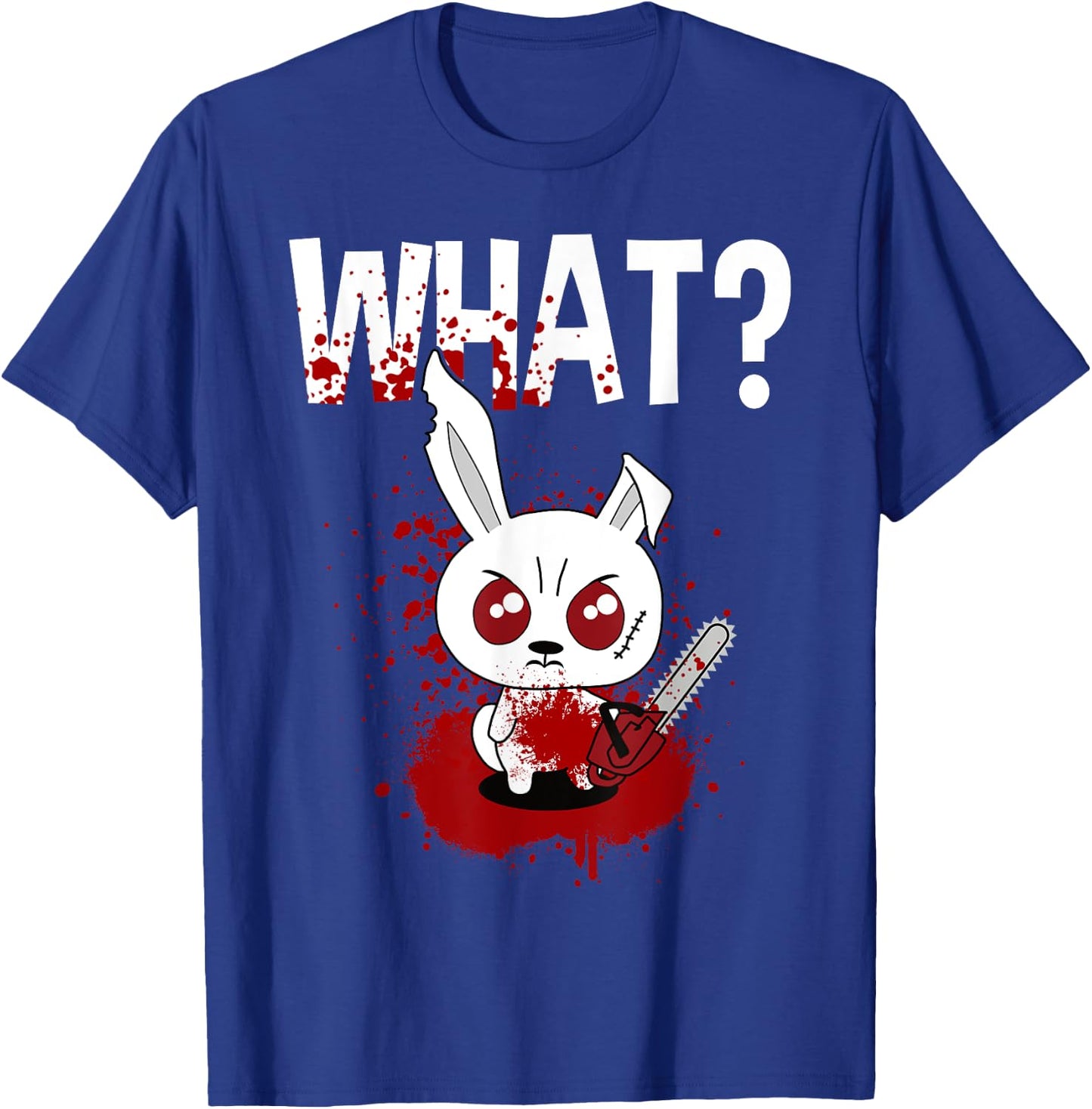 Funny - What? Bunny - Angry Rabbit T-Shirt - T-Shirt | Royal