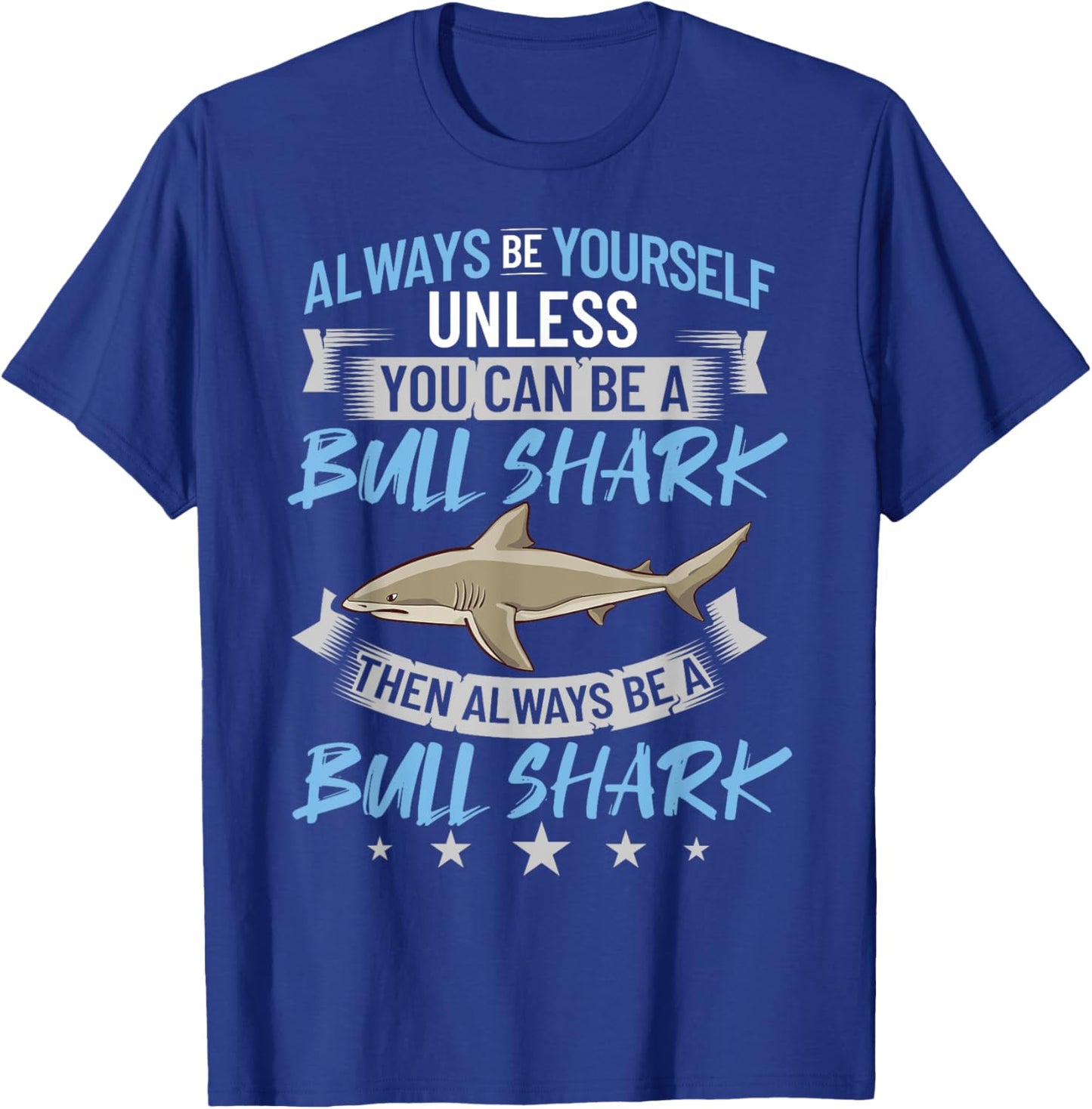 Bull Shark Teeth Animal Funny Ocean T-Shirt - T-Shirt | Royal