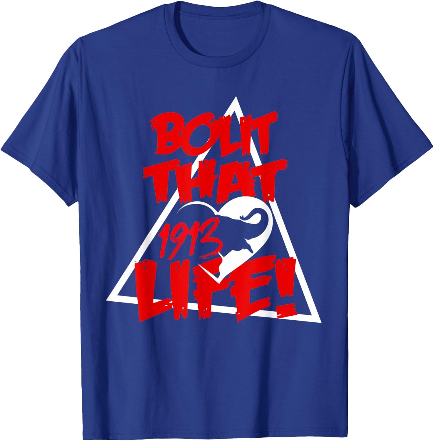 Bout That Graffiti Style Elephant and Heart Life T-Shirt - T-Shirt | Royal