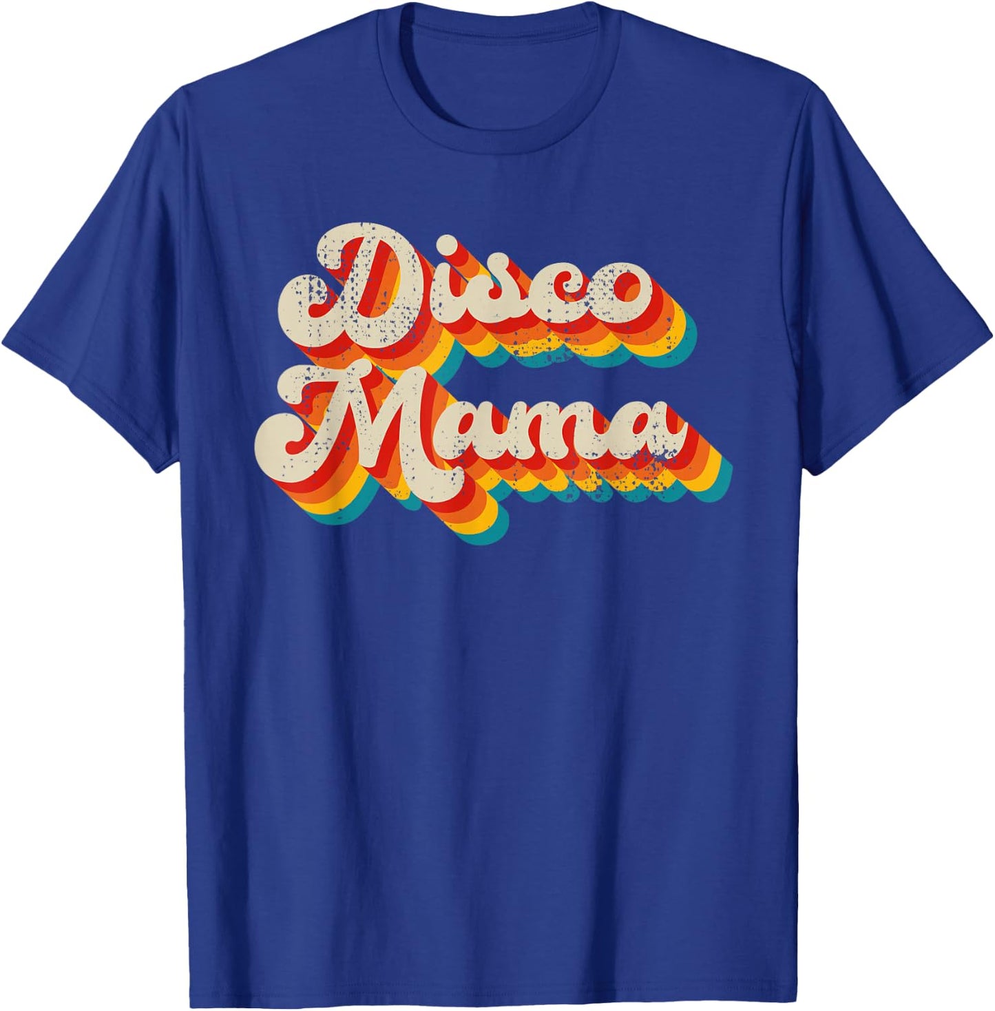 Disco Costume 70s Vintage Men Women Retro Disco Mama T-Shirt - T-Shirt | Royal