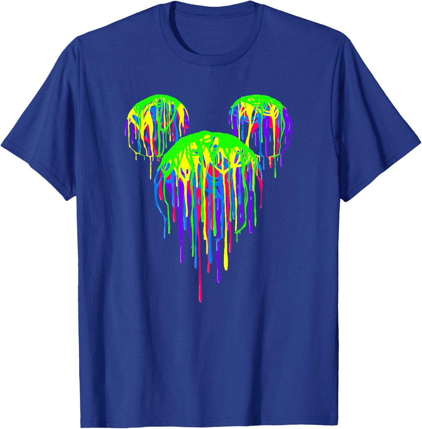 Disney Mickey and Friends Dripping Paint Mickey Silhouette T-Shirt - T-Shirt | Royal