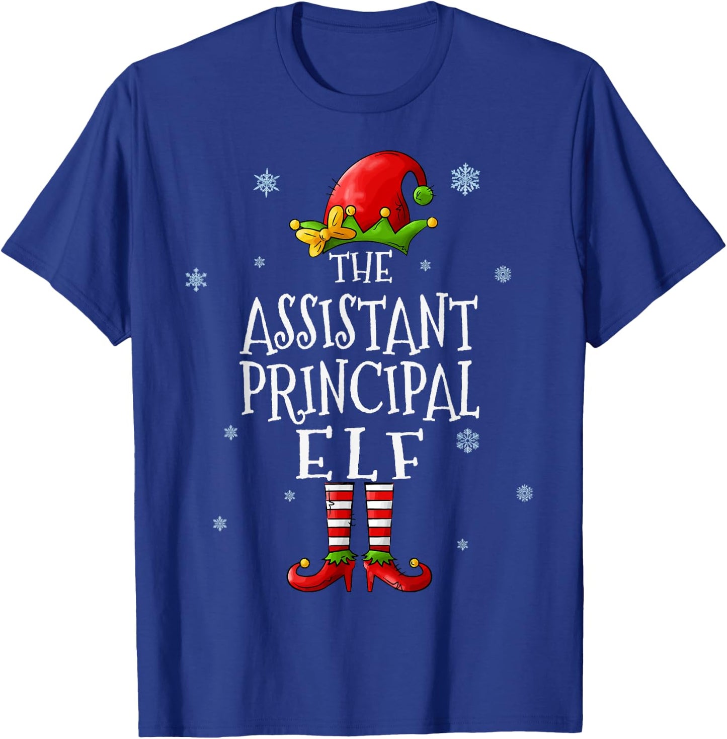 The Assistant Principal Elf Squad Funny Matching Christmas T-Shirt - T-Shirt | Royal