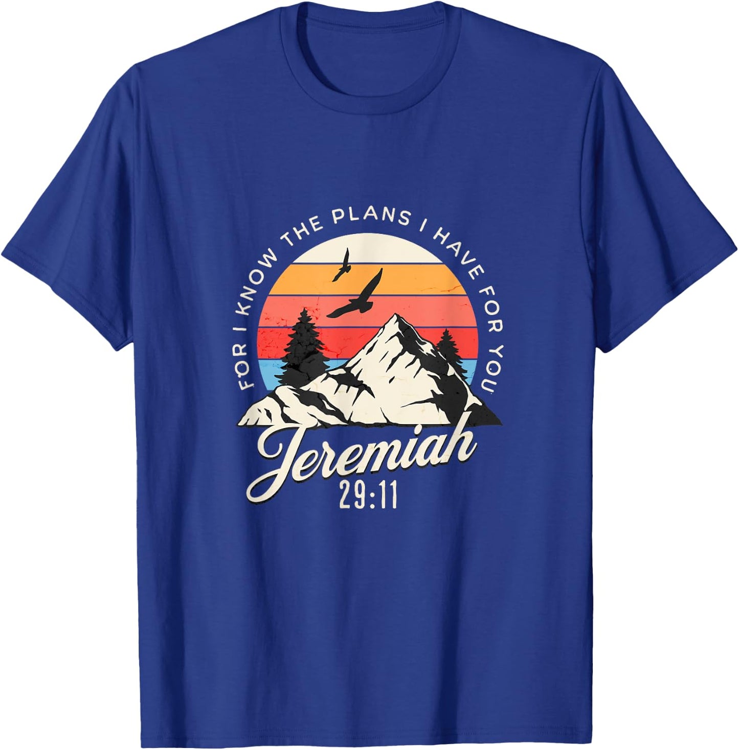 Jeremiah 29:11 For I Know The Plans I Have For You Christian T-Shirt - T-Shirt | Royal