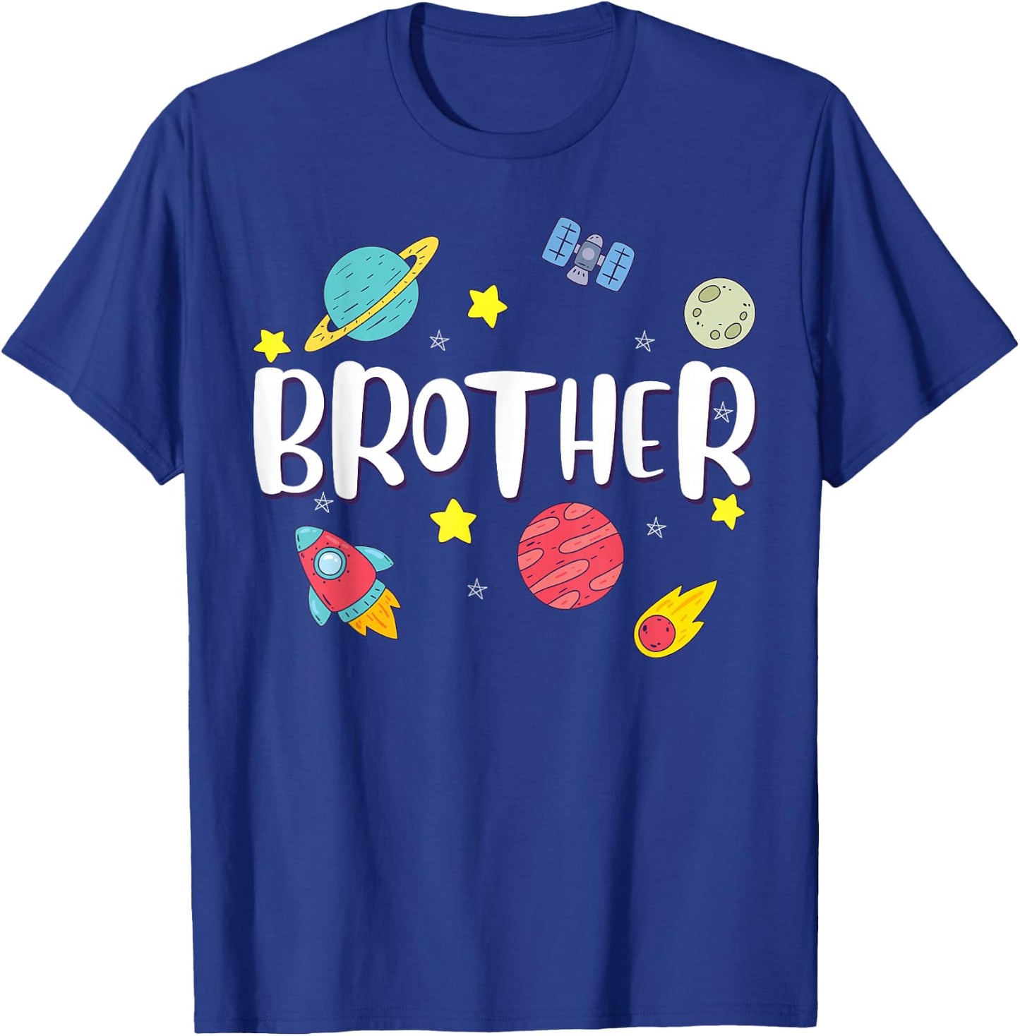 Brother Outer Space Galaxy Birthday T-Shirt - T-Shirt | Royal