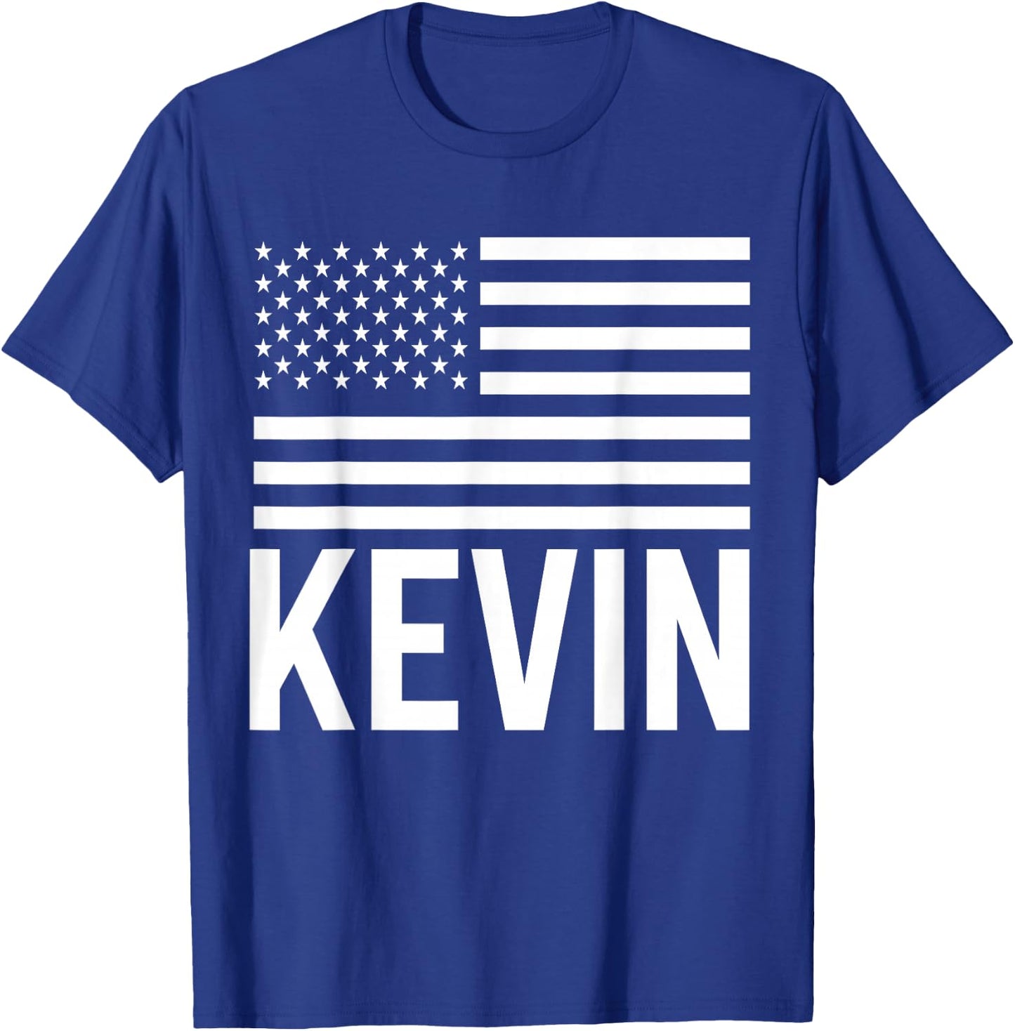 Kevin Forename Birthday Personalized Name Usa T-Shirt - T-Shirt | Royal