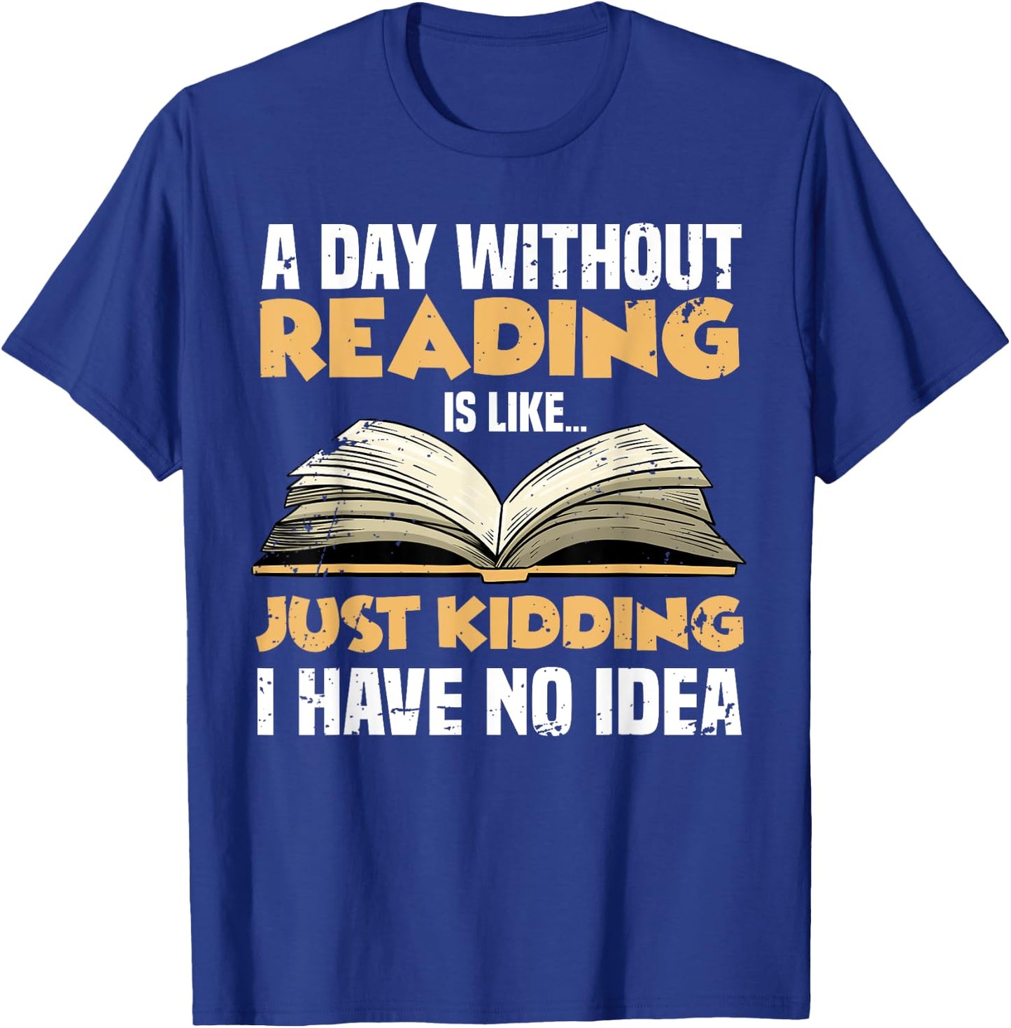 Funny Reading Art Women Reader Book Lover Bookworm T-Shirt - T-Shirt | Royal
