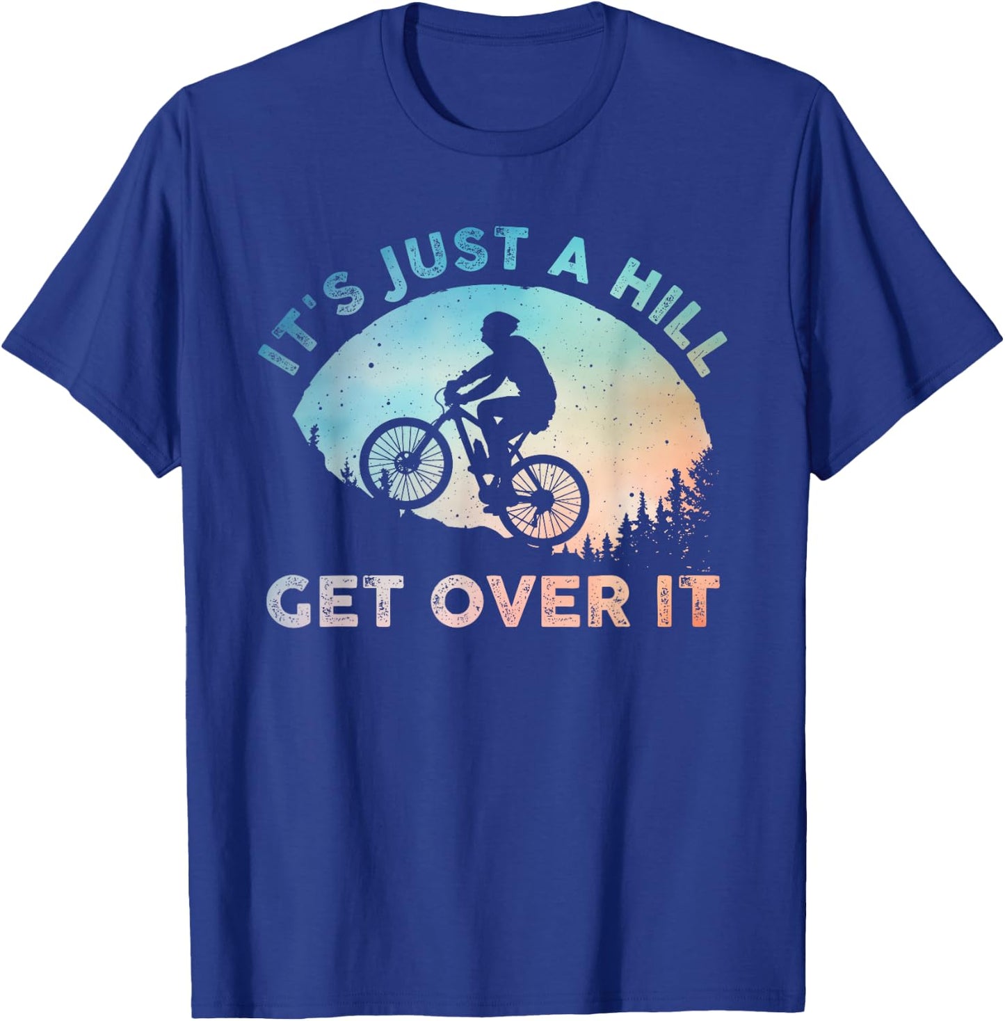 Funny Mountain Biking Art Women Trail Ride Lover MTB T-Shirt - T-Shirt | Royal