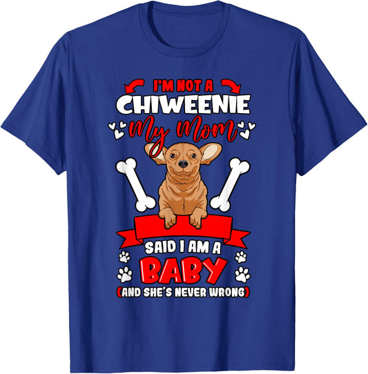 Chiweenie Hybrid Mom Parent Dog Owner Trainer Mother's Day Women Kids T-Shirt - T-Shirt | Royal