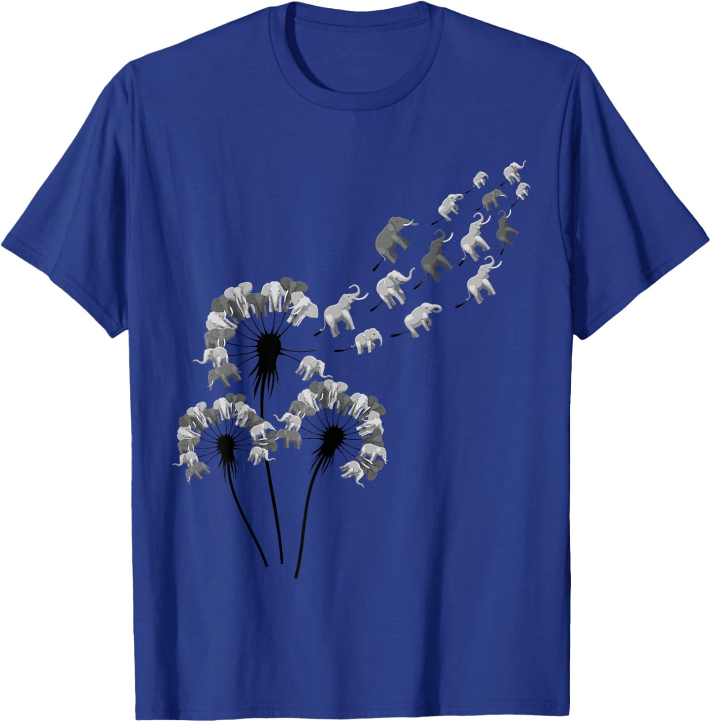 Dandelion Elephants Shirt for Elephant Lover Elephant T-Shirt - T-Shirt | Royal