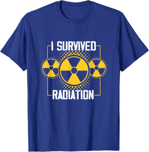 Fight Cancer Awareness Warrior Apparel I Survived Radiation T-Shirt - T-Shirt | Royal