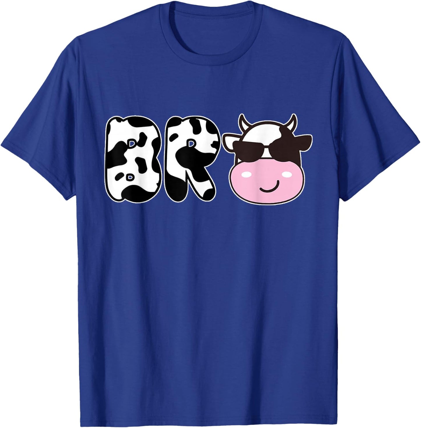 Brother of The Birthday Girl Funny Cow Bro Family Matching T-Shirt - T-Shirt | Royal