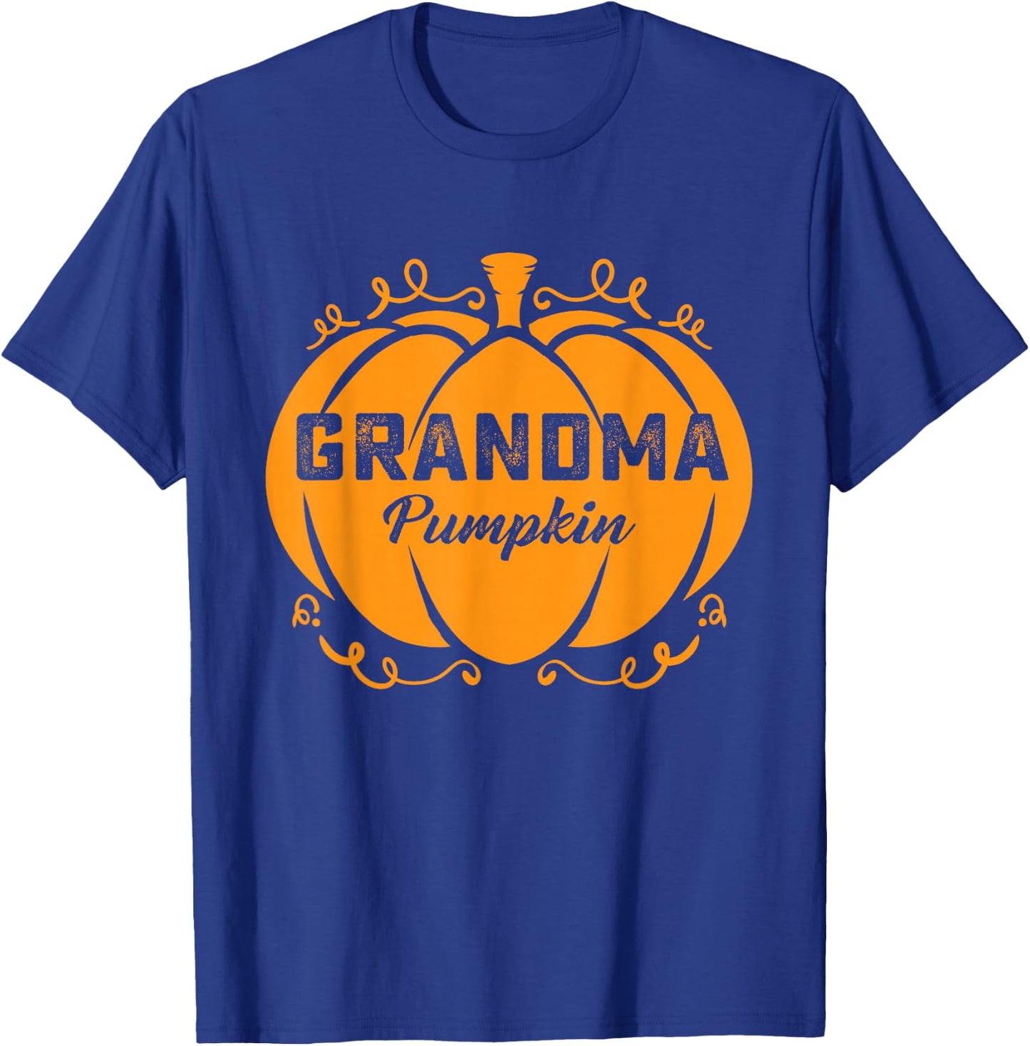 Grandma Pumpkin Funny Halloween Family Costume Thanksgiving T-Shirt - T-Shirt | Royal
