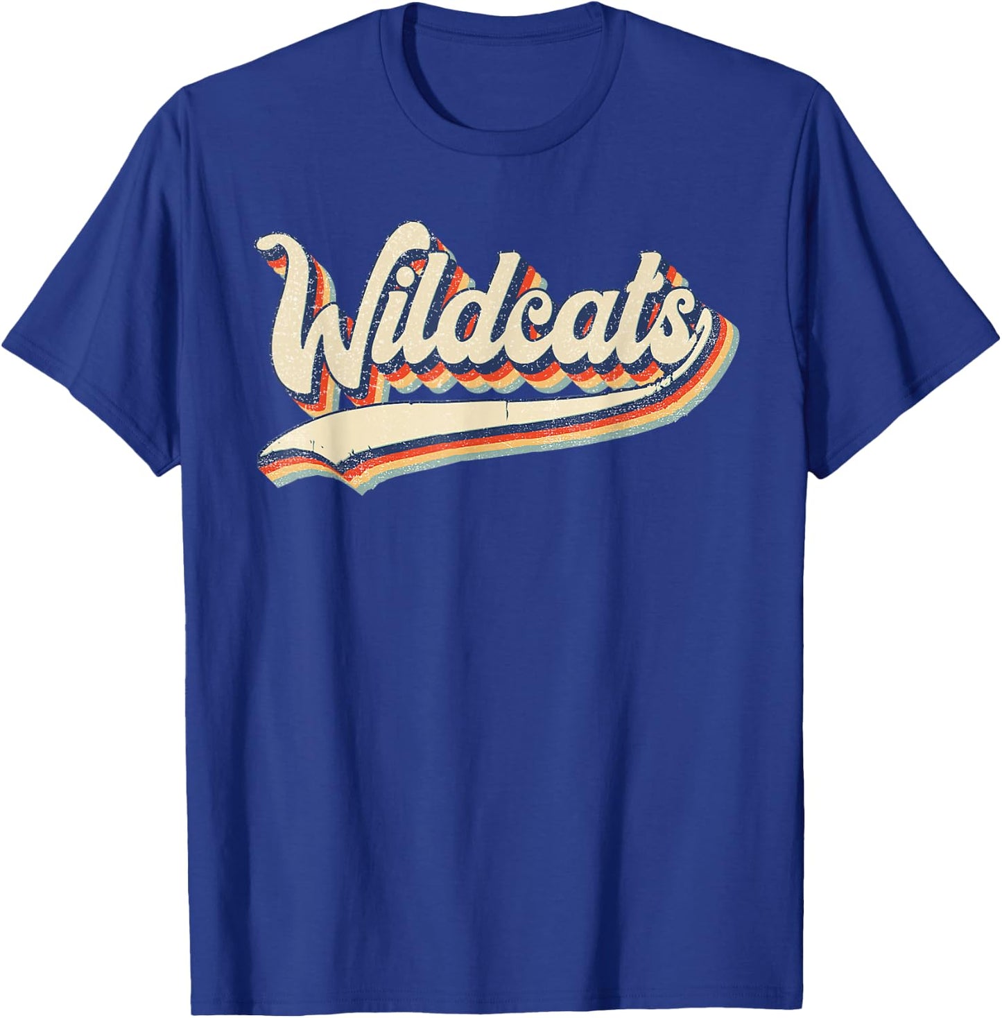 Wildcats School Team Spirit Mascot T-Shirt - T-Shirt | Royal