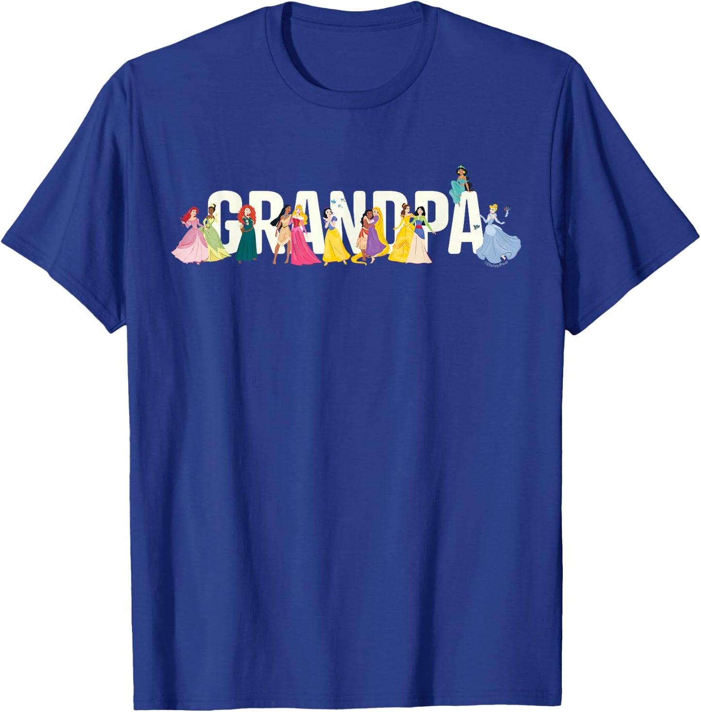 Disney Princess Squad Grandpa Family Trip Vacation Reunion T-Shirt - T-Shirt | Royal