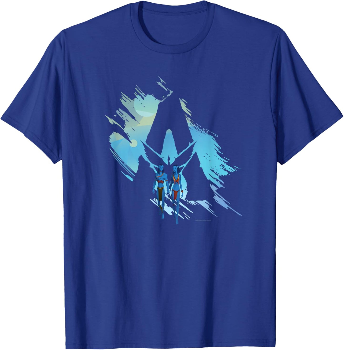 Avatar: The Way of Water Jake and Neytiri A Logo Illustrated T-Shirt - T-Shirt | Royal