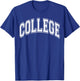 College Sports US Campus University Varsity Style Graduation T-Shirt - T-Shirt | Royal