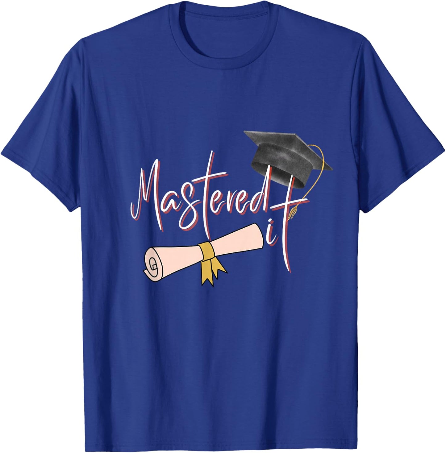 Mastered it Master Degree Woman Graduate MBA Graduation 2025 T-Shirt - T-Shirt | Royal