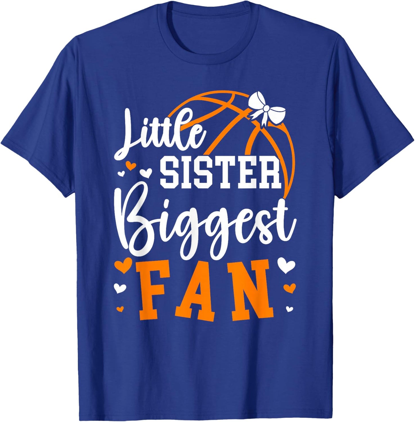 Little Sister Basketball Sister Of A Basketball Player T-Shirt - T-Shirt | Royal