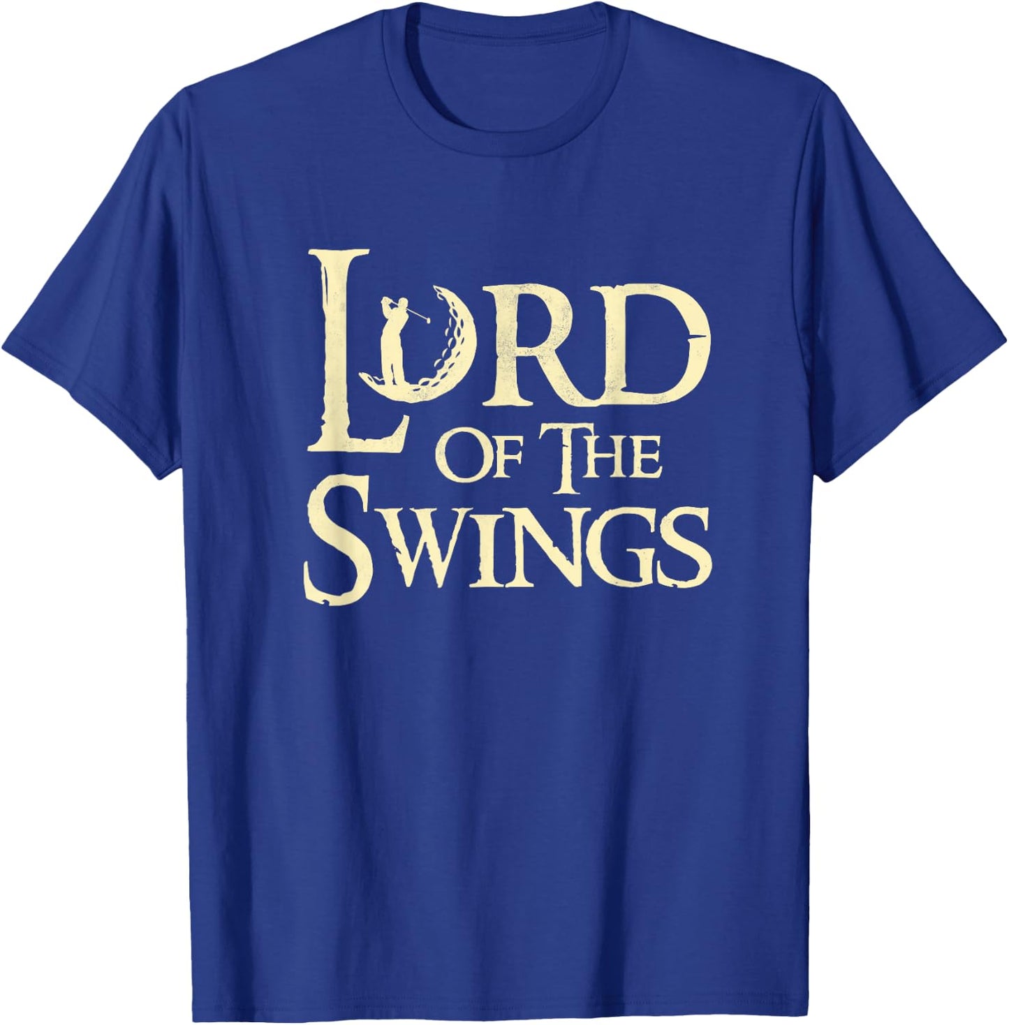Lord of the Swings Funny Golfing T-Shirt - T-Shirt | Royal
