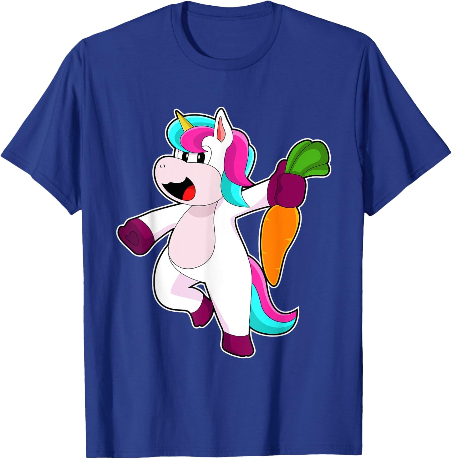 Unicorn Carrot Vegetables T-Shirt - T-Shirt | Royal