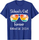 Retired Teacher Class Of 2024 Retirement Men Women School T-Shirt - T-Shirt | Royal