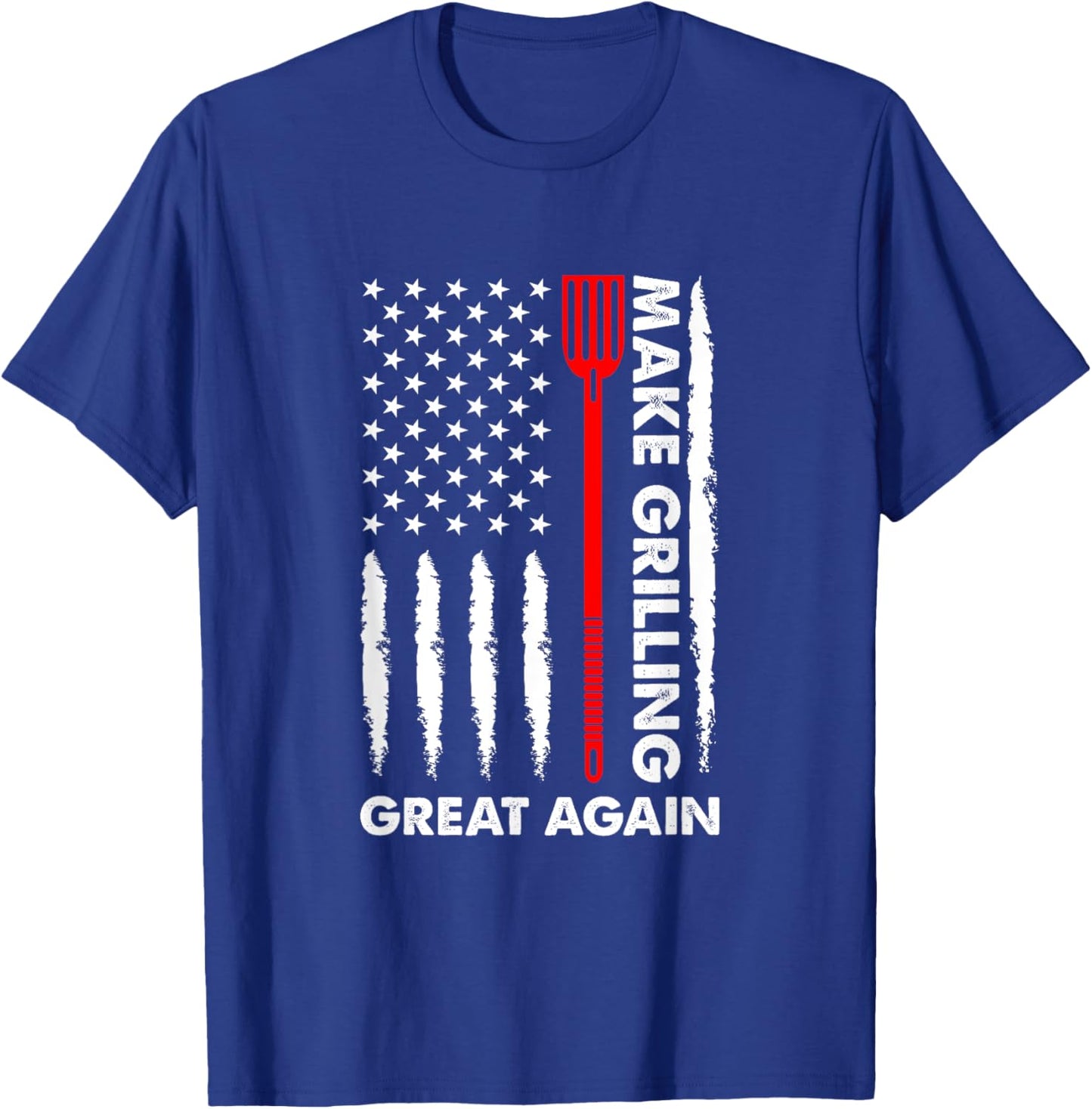 Make barbecuing great 4th July fun BBQ Pitmaster Women Men T-Shirt - T-Shirt | Royal