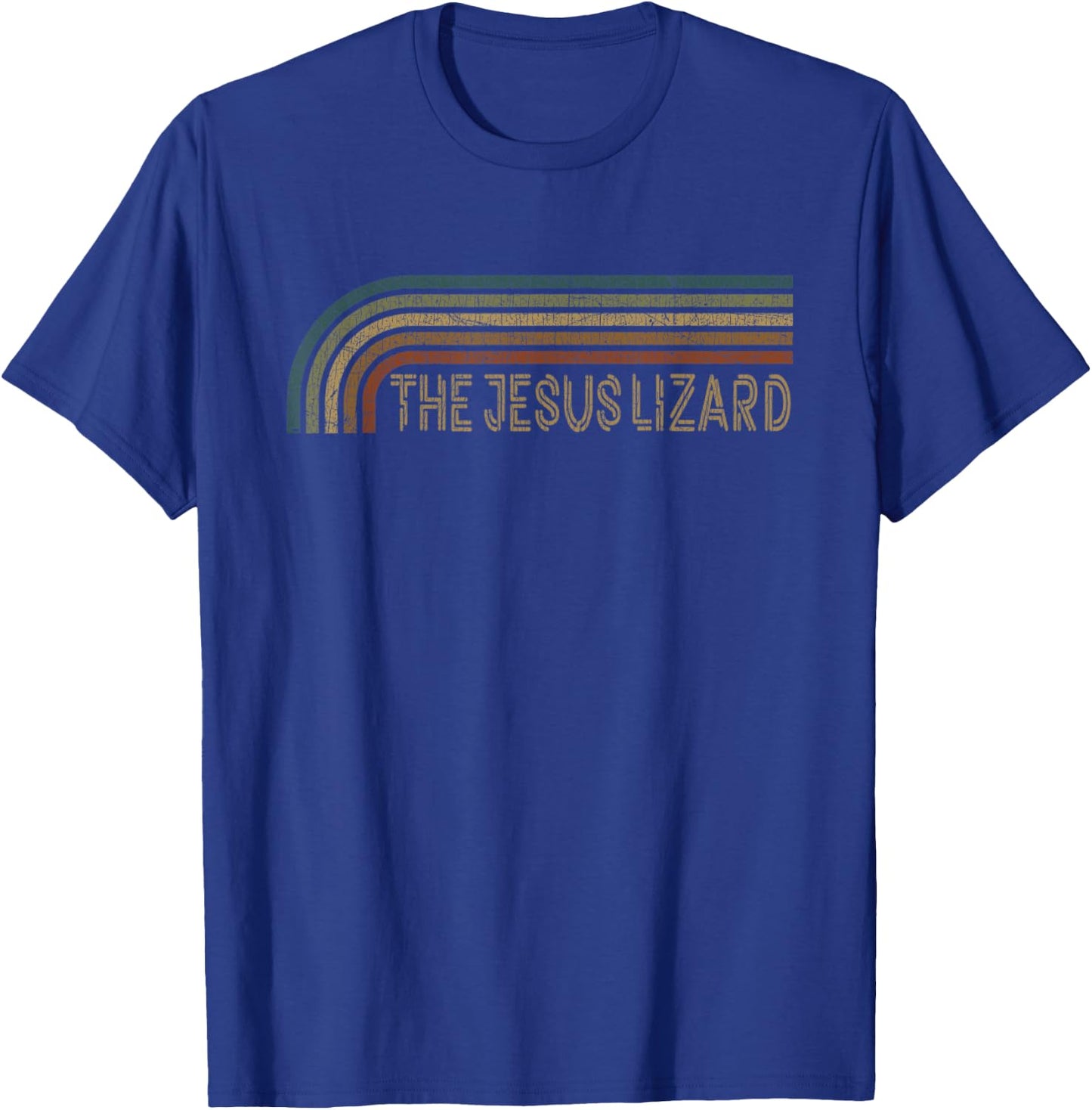 Vintage The Jesus Lizard Retro Stripes Musician T-Shirt - T-Shirt | Royal