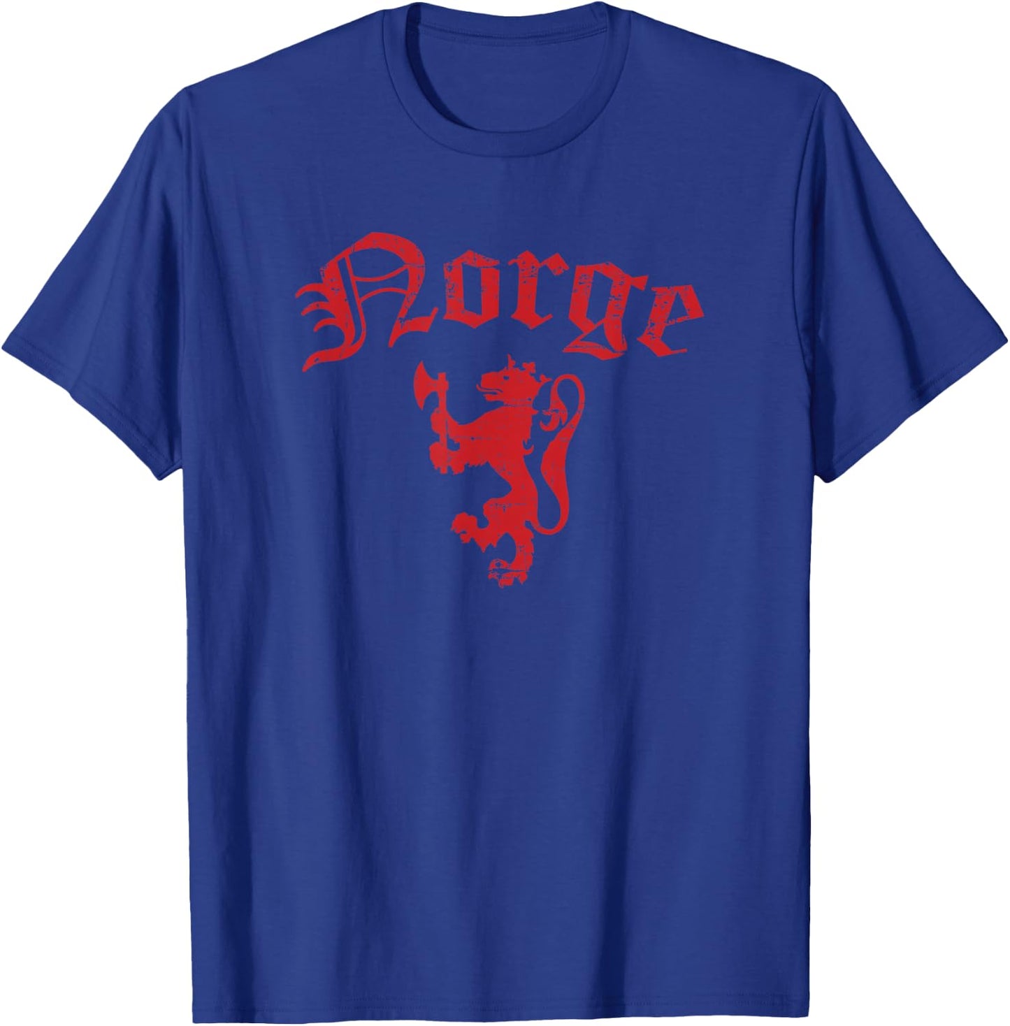 Norge Norway Lion Symbol Norwegian Pride T-Shirt - T-Shirt | Royal